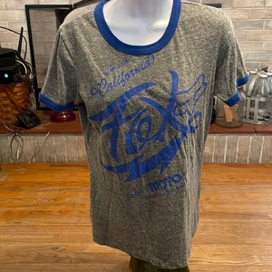 Fox California T shirt gray and blue size medium‎